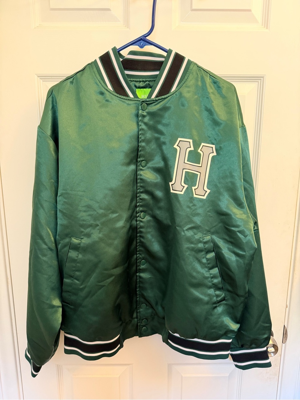 HUF Green Satin Label Jacket